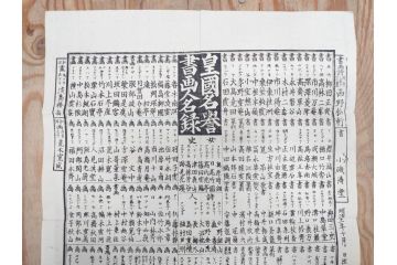 明治期　戦前　大勉強　薬　近江製剤　宣伝チラシ　広告　引札　版画　長者番付表　皇国名誉書画人名録など 7枚セット(当時物、引き札、三井八郎右衛門、印刷物、紙モノ、ポスター、商店、明治44亥年略暦、新版東京〇(丸)持長者競、東京名七幅人、大雄山奉納額面縮図)(R-075467)