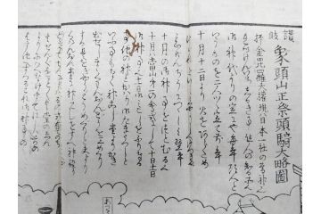 江戸時代　当時物　古地図　案内絵図　奥州仙台塩釜　千賀浦十七景　象頭山正祭頭騎大略図　坂東順礼独案内　文政6年　西国絵図　南都大仏前　絵図屋庄八 など4枚セット(鳥瞰図、俯瞰図、印刷物、木版画、古文書、坂東順禮濁案内)(R-075468)