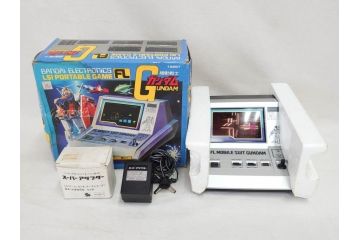 昭和レトロ　当時物　バンダイ　BANDAI　機動戦士ガンダム　フォーメーション　ポータブルゲーム　ゲーム機2点セット(GUNDAM、FORMATION、LSI PASOCOM TYPE PT-6000、PORTABLE GAME、FL MOBILE SUIT、RX-78、モビルスーツ、箱付き)(R-075473)
