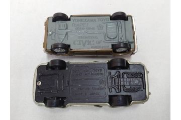 当時物　YONEZAWA TOYS　ASAHI TOYS　アサヒ玩具　DIAPET　ダイヤペット　MODEL PET　モデルペット　自動車　ミニカー　まとめて20点セット(おもちゃ、オモチャ、パトカー、はとバス、タクシー、郵便トラック、TOYOTA、トヨタ、NISSAN、日産、HONDA、ISUZU、MITSUBISHI、三菱、NO.2、6、鉄道シリーズ、電車、フォークリフト)(R-075474)