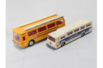 当時物　TOMICA トミカ　DANDY ダンディ　自動車　ミニカー　まとめて19点セット(玩具、おもちゃ、オモチャ、消防車、タンクローリー、Shell、はとバス、キャンピングカー、トラック、清掃事業、NHK、TOYOTA、トヨタ、HINO、ISUZU、MITSUBISHI、三菱)(R-075475)