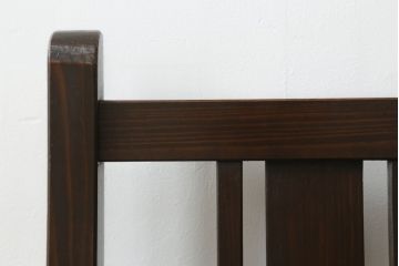 和製アンティーク　使い込まれた風合いが魅力!!素朴だけど上品なデザインのチェア(ダイニングチェア、板座チェア、椅子、イス)(R-075488)