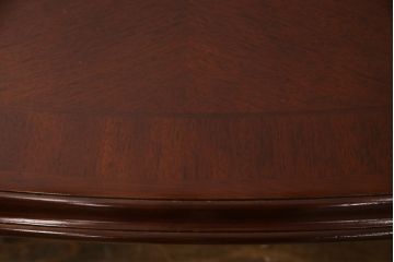 中古　美品!!　マルニ木工(MARUNI)　艶のある木肌と上品な佇まいが魅力のセンターテーブル(ローテーブル、リビングテーブル、オーバル型)(R-075491)