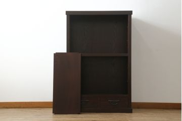中古　美品　上質な和の空間を演出する水屋箪笥(食器棚、茶箪笥、戸棚、収納棚、キャビネット)(R-075498)