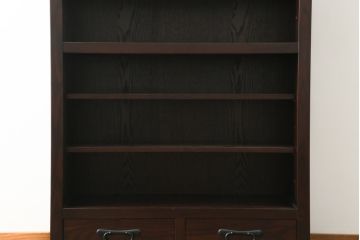 中古　美品　上質な和の空間を演出する水屋箪笥(食器棚、茶箪笥、戸棚、収納棚、キャビネット)(R-075498)