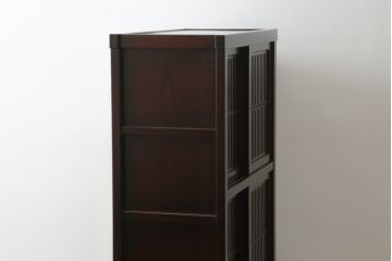 中古　美品　上質な和の空間を演出する水屋箪笥(食器棚、茶箪笥、戸棚、収納棚、キャビネット)(R-075498)