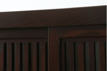 中古　美品　上質な和の空間を演出する水屋箪笥(食器棚、茶箪笥、戸棚、収納棚、キャビネット)(R-075498)