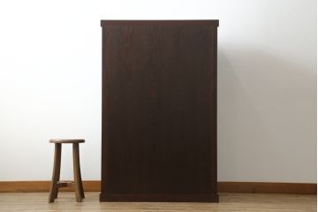 中古　美品　上質な和の空間を演出する水屋箪笥(食器棚、茶箪笥、戸棚、収納棚、キャビネット)(R-075498)