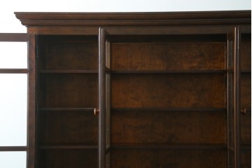 中古　美品　松本民芸家具　クラシカルなダイヤカット型飾り棚　定価推定約135万円　(R-075516)