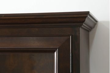 中古　美品　松本民芸家具　特注品　シックで落ち着いた佇まいが魅力的なビューローブックケース(本箱、キャビネット、ワークデスク、ライティングビューロー、ボールフットビューロー、在宅用、在宅ワーク用)(定価約110万円)(R-075517)