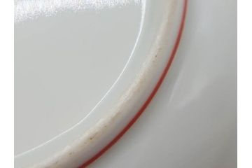 明治期　九谷　金襴手　赤絵　約12cm　3.9寸　華やかな色合いが美しい小皿5枚セット(金彩、和皿、和食器、三寸九分)(R-075523)