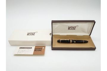 ドイツ　MONTBLANC　モンブラン　マイスターシュテュック　149　14C　585　F　万年筆(MEISTERSTUCK、筆記具、文具、箱付き)(R-075524)