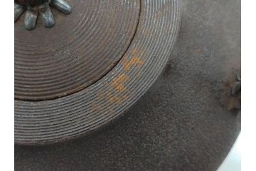 味わい深い雰囲気を醸し出す時代銚子・燗瓶(銀口、彫金銀取っ手、酒器、鉄製、鉄瓶、銀細工摘み)(R-075525)