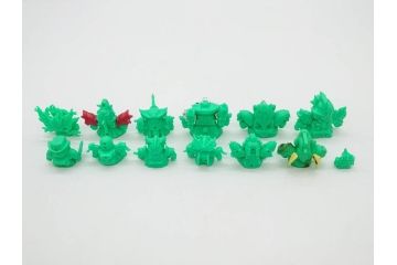 昭和レトロ　当時物　BANDAI　バンダイ　SDガンダム　F・Bコレクション　武器　パーツ　ガン消しなどまとめて129個セット(GUNDAM、消しゴム、ガシャポン、フィギュア、おもちゃ、オモチャ、玩具)(R-075527)
