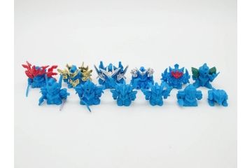 昭和レトロ　当時物　BANDAI　バンダイ　SDガンダム　F・Bコレクション　武器　パーツ　ガン消しなどまとめて129個セット(GUNDAM、消しゴム、ガシャポン、フィギュア、おもちゃ、オモチャ、玩具)(R-075527)
