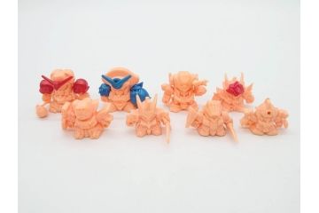 昭和レトロ　当時物　BANDAI　バンダイ　SDガンダム　F・Bコレクション　武器　パーツ　ガン消しなどまとめて129個セット(GUNDAM、消しゴム、ガシャポン、フィギュア、おもちゃ、オモチャ、玩具)(R-075527)