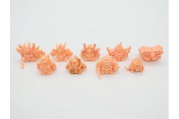 昭和レトロ　当時物　BANDAI　バンダイ　SDガンダム　F・Bコレクション　武器　パーツ　ガン消しなどまとめて129個セット(GUNDAM、消しゴム、ガシャポン、フィギュア、おもちゃ、オモチャ、玩具)(R-075527)