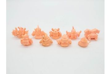昭和レトロ　当時物　BANDAI　バンダイ　SDガンダム　F・Bコレクション　武器　パーツ　ガン消しなどまとめて129個セット(GUNDAM、消しゴム、ガシャポン、フィギュア、おもちゃ、オモチャ、玩具)(R-075527)