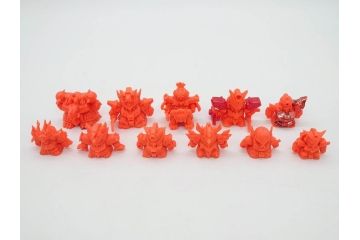 昭和レトロ　当時物　BANDAI　バンダイ　SDガンダム　F・Bコレクション　武器　パーツ　ガン消しなどまとめて129個セット(GUNDAM、消しゴム、ガシャポン、フィギュア、おもちゃ、オモチャ、玩具)(R-075527)