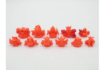 昭和レトロ　当時物　BANDAI　バンダイ　SDガンダム　F・Bコレクション　武器　パーツ　ガン消しなどまとめて129個セット(GUNDAM、消しゴム、ガシャポン、フィギュア、おもちゃ、オモチャ、玩具)(R-075527)