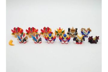 昭和レトロ　当時物　BANDAI　バンダイ　SDガンダム　F・Bコレクション　武器　パーツ　ガン消しなどまとめて129個セット(GUNDAM、消しゴム、ガシャポン、フィギュア、おもちゃ、オモチャ、玩具)(R-075527)