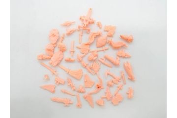 昭和レトロ　当時物　BANDAI　バンダイ　SDガンダム　F・Bコレクション　武器　パーツ　ガン消しなどまとめて129個セット(GUNDAM、消しゴム、ガシャポン、フィギュア、おもちゃ、オモチャ、玩具)(R-075527)
