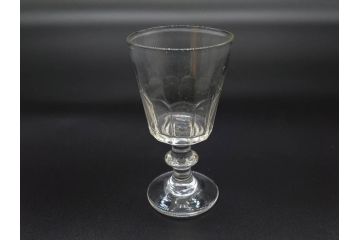 明治〜大正時代　レトロな雰囲気が魅力のリキュールグラス5客セット(古グラス、和ガラス、酒器、硝子、ショット、酒杯、高台)(R-075530)