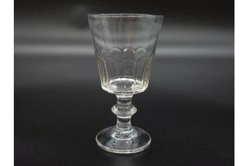 明治〜大正時代　レトロな雰囲気が魅力のリキュールグラス5客セット(古グラス、和ガラス、酒器、硝子、ショット、酒杯、高台)(R-075530)
