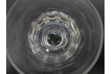 明治〜大正時代　レトロな雰囲気が魅力のリキュールグラス5客セット(古グラス、和ガラス、酒器、硝子、ショット、酒杯、高台)(R-075530)