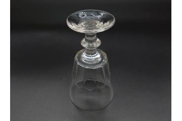 明治〜大正時代　レトロな雰囲気が魅力のリキュールグラス5客セット(古グラス、和ガラス、酒器、硝子、ショット、酒杯、高台)(R-075530)