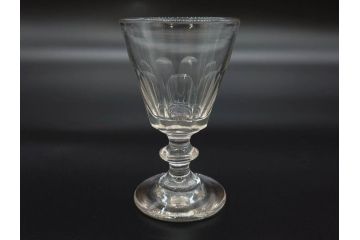 明治〜大正時代　レトロな雰囲気が魅力のリキュールグラス5客セット(古グラス、和ガラス、酒器、硝子、ショット、酒杯、高台)(R-075530)