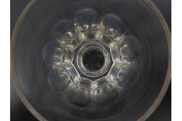 明治〜大正時代　レトロな雰囲気が魅力のリキュールグラス5客セット(古グラス、和ガラス、酒器、硝子、ショット、酒杯、高台)(R-075530)