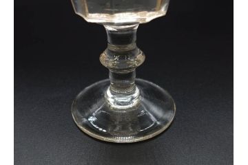 明治〜大正時代　レトロな雰囲気が魅力のリキュールグラス5客セット(古グラス、和ガラス、酒器、硝子、ショット、酒杯、高台)(R-075530)