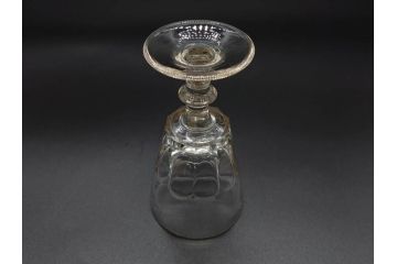 明治〜大正時代　レトロな雰囲気が魅力のリキュールグラス5客セット(古グラス、和ガラス、酒器、硝子、ショット、酒杯、高台)(R-075530)