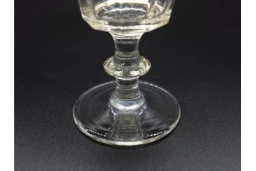明治〜大正時代　レトロな雰囲気が魅力のリキュールグラス5客セット(古グラス、和ガラス、酒器、硝子、ショット、酒杯、高台)(R-075530)