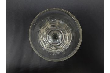 明治〜大正時代　レトロな雰囲気が魅力のリキュールグラス5客セット(古グラス、和ガラス、酒器、硝子、ショット、酒杯、高台)(R-075530)