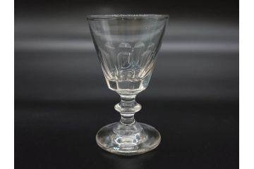 明治〜大正時代　レトロな雰囲気が魅力のリキュールグラス5客セット(古グラス、和ガラス、酒器、硝子、ショット、酒杯、高台)(R-075531)