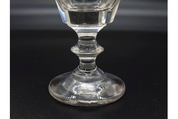 明治〜大正時代　レトロな雰囲気が魅力のリキュールグラス5客セット(古グラス、和ガラス、酒器、硝子、ショット、酒杯、高台)(R-075531)