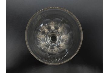 明治〜大正時代　レトロな雰囲気が魅力のリキュールグラス5客セット(古グラス、和ガラス、酒器、硝子、ショット、酒杯、高台)(R-075531)