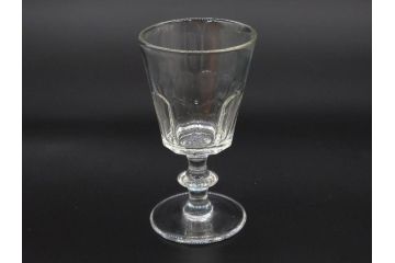 明治〜大正時代　レトロな雰囲気が魅力のリキュールグラス5客セット(古グラス、和ガラス、酒器、硝子、ショット、酒杯、高台)(R-075531)