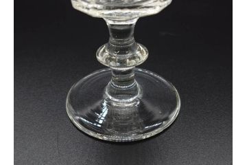明治〜大正時代　レトロな雰囲気が魅力のリキュールグラス5客セット(古グラス、和ガラス、酒器、硝子、ショット、酒杯、高台)(R-075531)