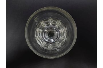 明治〜大正時代　レトロな雰囲気が魅力のリキュールグラス5客セット(古グラス、和ガラス、酒器、硝子、ショット、酒杯、高台)(R-075531)