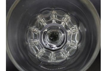 明治〜大正時代　レトロな雰囲気が魅力のリキュールグラス5客セット(古グラス、和ガラス、酒器、硝子、ショット、酒杯、高台)(R-075531)