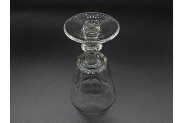 明治〜大正時代　レトロな雰囲気が魅力のリキュールグラス5客セット(古グラス、和ガラス、酒器、硝子、ショット、酒杯、高台)(R-075531)