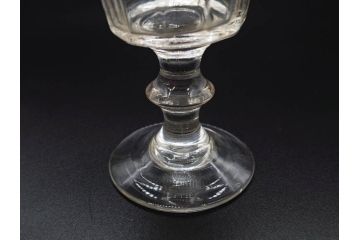 明治〜大正時代　レトロな雰囲気が魅力のリキュールグラス5客セット(古グラス、和ガラス、酒器、硝子、ショット、酒杯、高台)(R-075531)