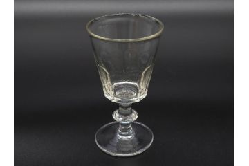 明治〜大正時代　レトロな雰囲気が魅力のリキュールグラス5客セット(古グラス、和ガラス、酒器、硝子、ショット、酒杯、高台)(R-075531)