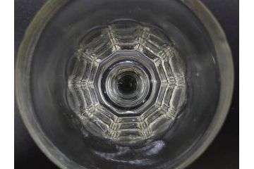明治〜大正時代　レトロな雰囲気が魅力のリキュールグラス5客セット(古グラス、和ガラス、酒器、硝子、ショット、酒杯、高台)(R-075531)