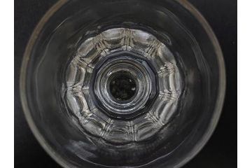 明治〜大正時代　レトロな雰囲気が魅力のリキュールグラス5客セット(古グラス、和ガラス、酒器、硝子、ショット、酒杯、高台)(R-075531)