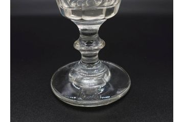 明治〜大正時代　レトロな雰囲気が魅力のリキュールグラス5客セット(古グラス、和ガラス、酒器、硝子、ショット、酒杯、高台)(R-075532)