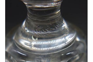 明治〜大正時代　レトロな雰囲気が魅力のリキュールグラス5客セット(古グラス、和ガラス、酒器、硝子、ショット、酒杯、高台)(R-075532)